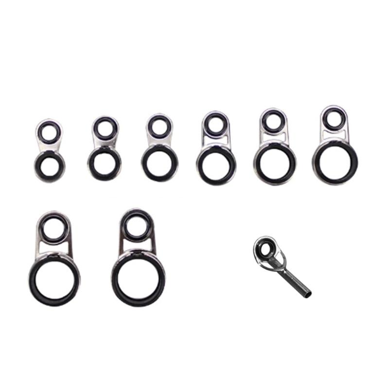 Fishing Rod Guides Set Tip Repair Set Rod Repair Set Fishing Accessories Fishing Rod Guide Rings Fishing Rod Guides Tip