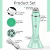 4 Replaceable Brush Heads Electric Facial Cleansing Brush USB Recharge Face Scrubber  Oil Control