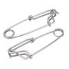 5pcs/set Longline Snap Clip Corrosion Resistance Float Line Tuna Clip for Ocean Fishing3.5x125mm