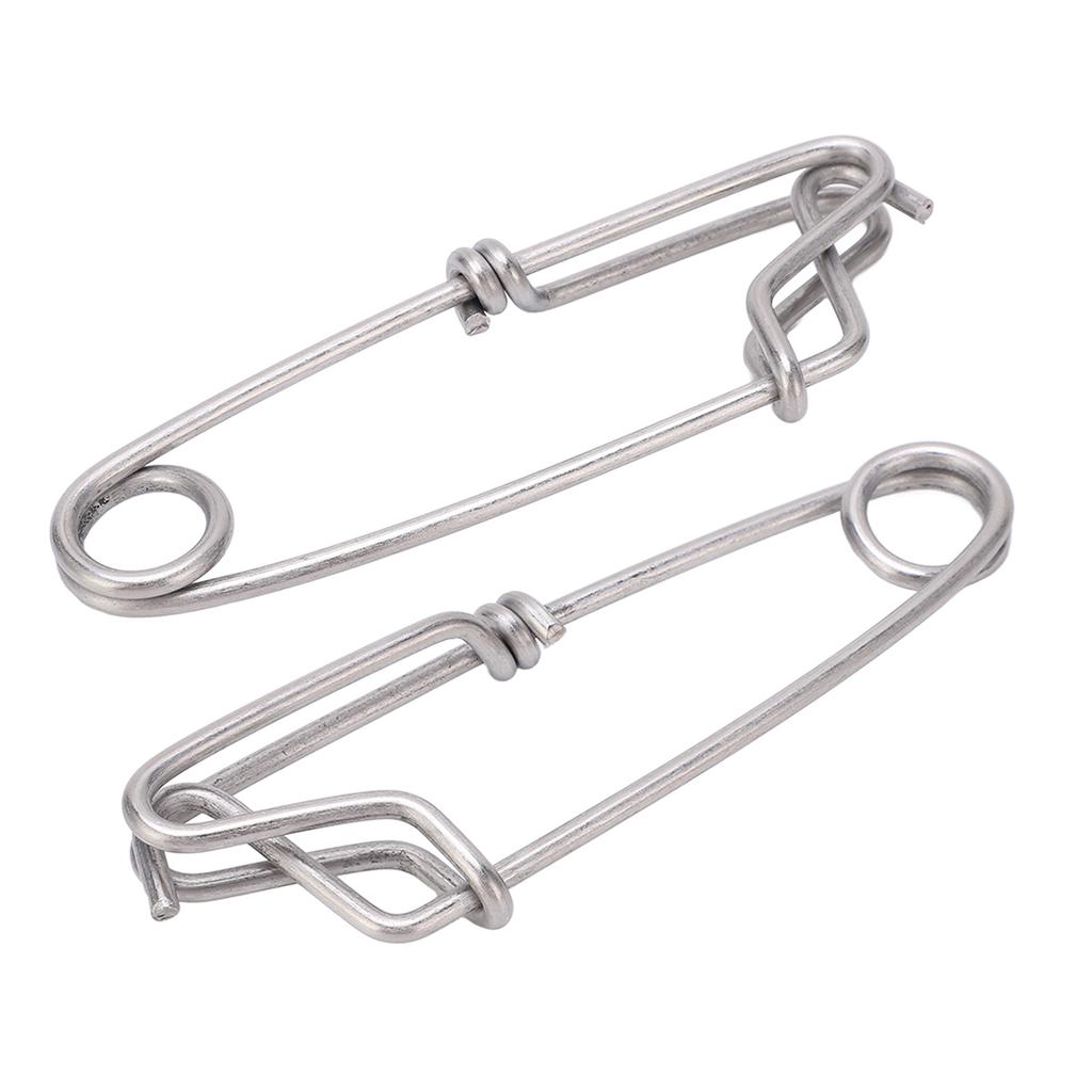 5pcs/set Longline Snap Clip Corrosion Resistance Float Line Tuna Clip for Ocean Fishing3.5x125mm