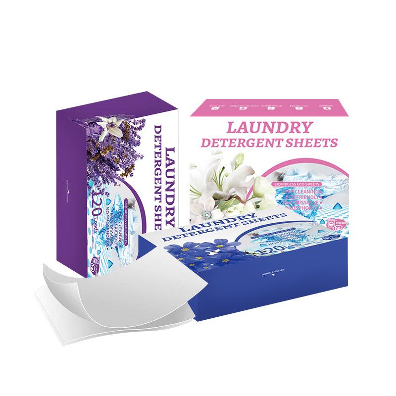 Nano concentrated laundry tablets multi-effect laundry lasting fragrance foreign trade portable household bubble paper