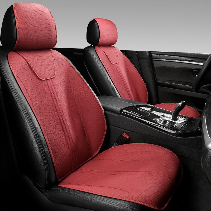 Four Seasons Suede Car Seat Cushion: Universal, Breathable, Slim Waist Design for All Seasons.