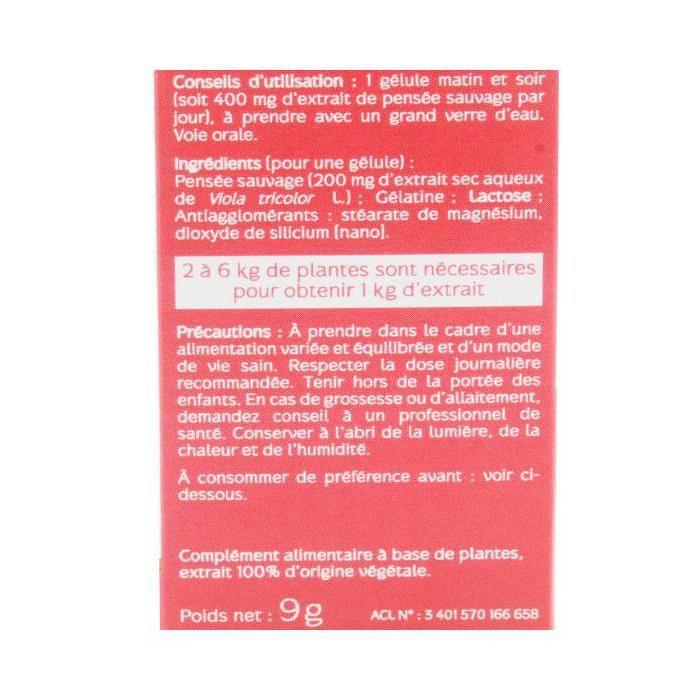 Naturactive Pensée Sauvage 30 Gélules