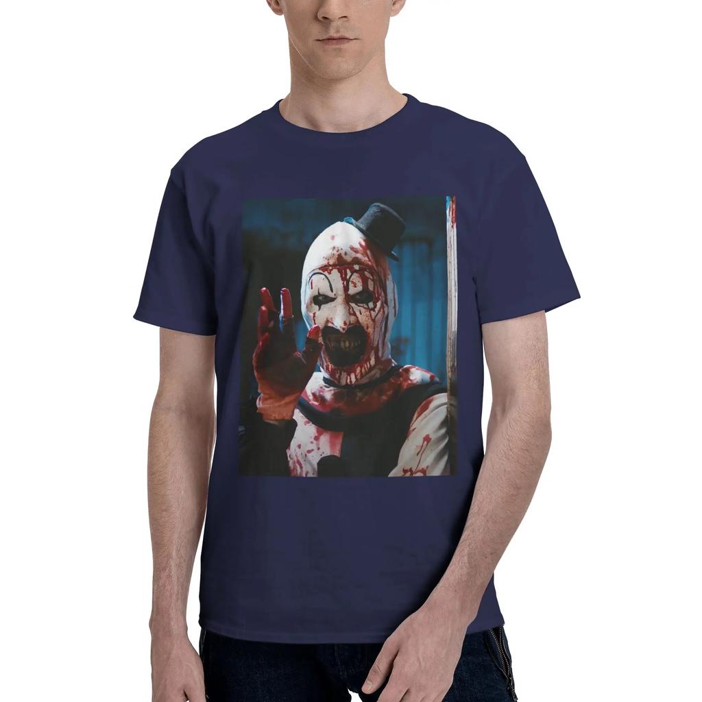 Terrifier 2 2 Men TShirt Plus Size T Shirts Mens ONeck Cotton Tees Short Summer Male