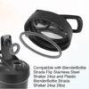 6pcs Lid Gasket Replacement for Blender Bottle Strada Flip Shaker Cup Water Bottle Accessories Parts, 2 Sizes Silicone Seal Ring for Blenderbottle