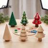 Creative Parent Child Activities DIY Unfinished Wooden Christmas Tree Craft Kit, Blank Wood Figurines Customizable Gift for Kids Painting Hand?Painted