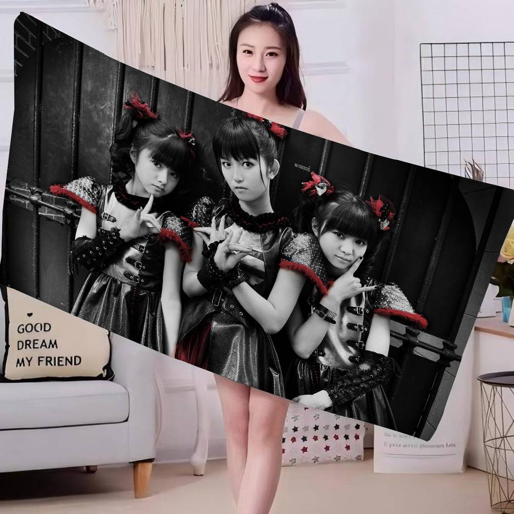 Classic Kawaii Metal Band B-Babymetal Microfiber Beach Towel Absorbent Quick Dry Soft Yoga Swimming Resort Mountain Towel