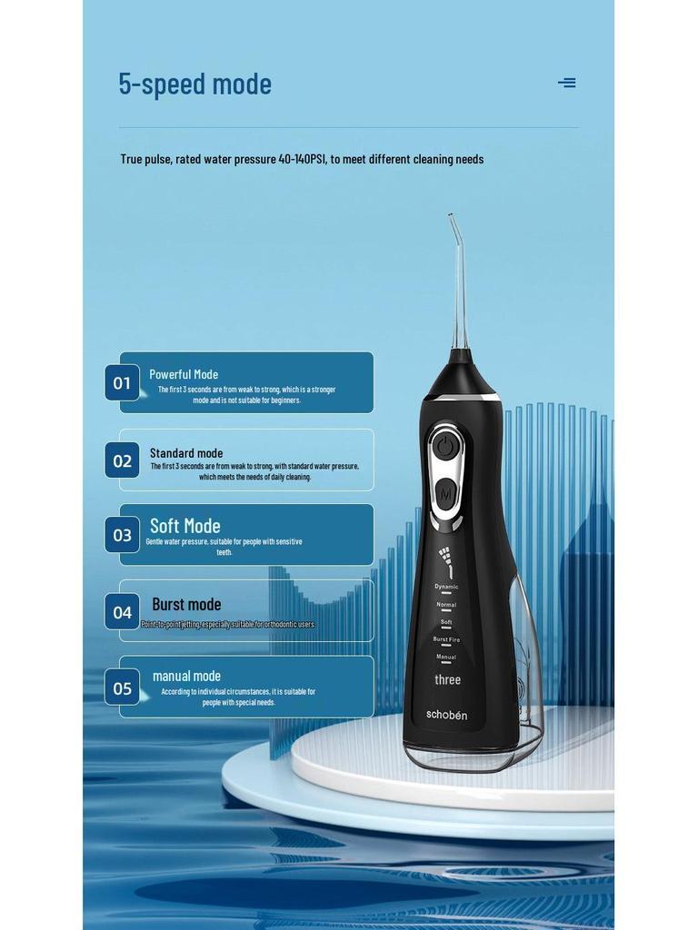 L15 Smart Electric Water Flosser for Braces - High-Frequency Pulse Oral Cleaner