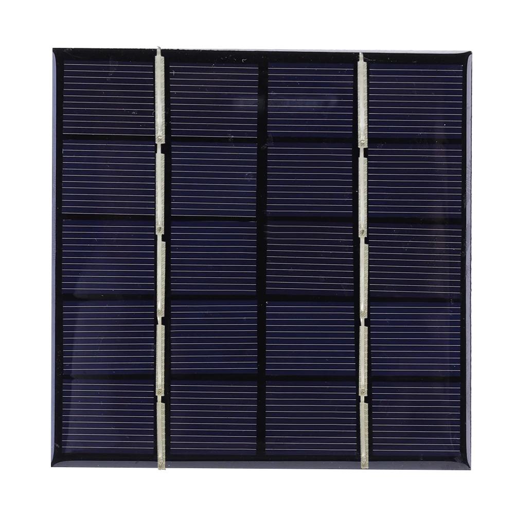 3W 5V Portable Solar Panel Charger Photovoltaic Cells for Solar Light for 3.7V Battery 3-5V Battery/Phone Charger