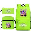 Animation Cartoon Grund- und Sekundarschüler Schultasche Kinderrucksack Freizeit Federmäppchen Umhängetasche Dreiteiliges Set