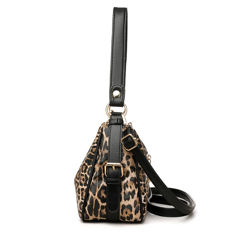 Women's Small Square Bag Leopard Zebra Print Commuter Crossbody Bag Mother Bag
