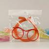 Straw Glasses Funny Soft PVC Glasses Flexible Drinking Straws Kids Party Supplies Bar Supplies Creativity Toy Kids Gift