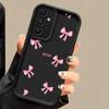 Luxusní červená mašle pro pouzdro Samsung Galaxy S24 S23 S22 S21 Ultra Plus Fe A55 A54 A53 A52 A35 A25 A15 A14 5G Telefon Y2k Kryt
