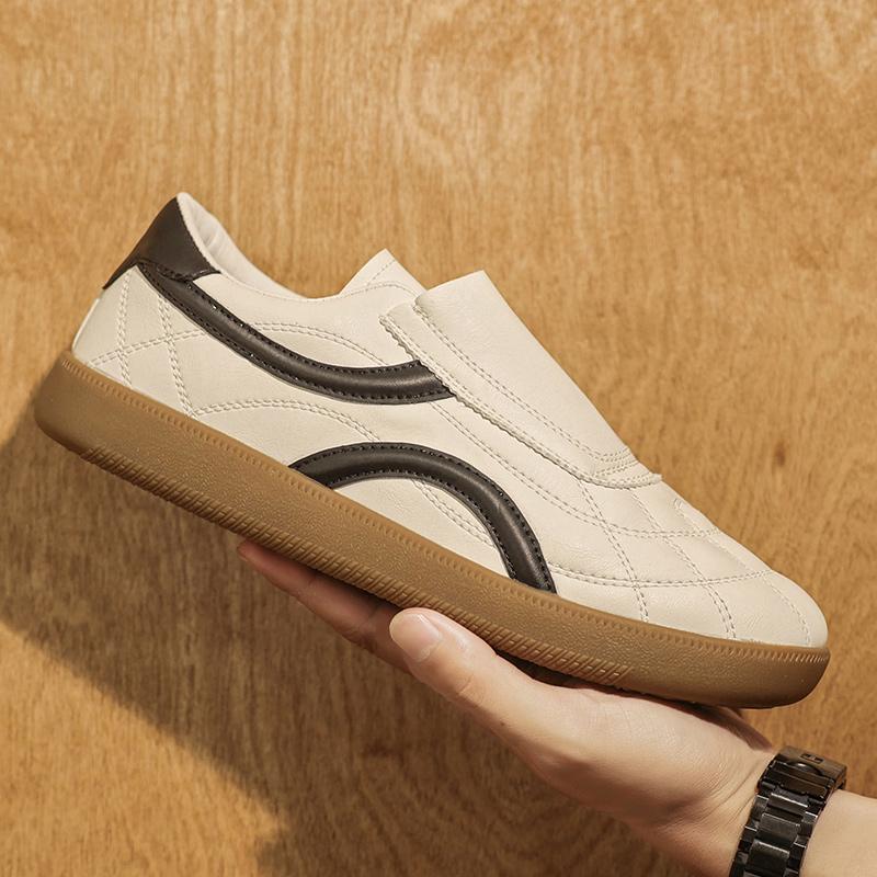 Fashion Leisure Walk Men's Leather Tenis Masculino Fashion Sneakers Comfortable Soft-soled Casual Shoes Outdoor Male Skateboard Footwear