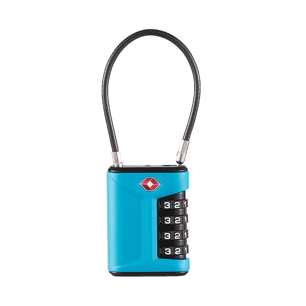 TSA 4 Digit Combination Lock Padlock Cabinet Padlock Portable Luggage Coded Lock for Travel