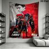 Spiderman Spiderverse Tapestry Background Cloth Wallmounted Work Of Art Wall Covering Decoration Background Cloth