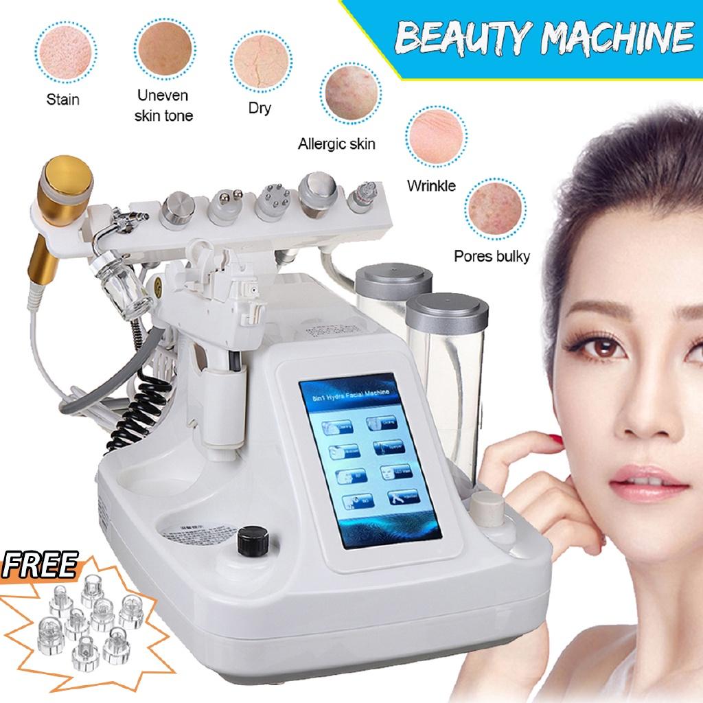 26W AC110V-220V 50HZ-60HZ Hydra Dermabrasion Aqua Peel Clean Facial Skin Care BIO Light RF Face Beauty Machine 6 in 1