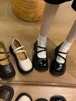 Brown Round Head College Style Small Leather Shoes Soft Sole British Style Japanese Mary Jane Small Leather Shoes
