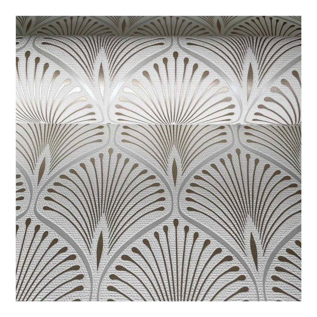 GrandDeco Layla Art Deco Textured Wallpaper