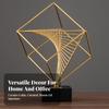 Wireframe Cube Ornament Decorative Shelf Decor Industrial for Office, Study