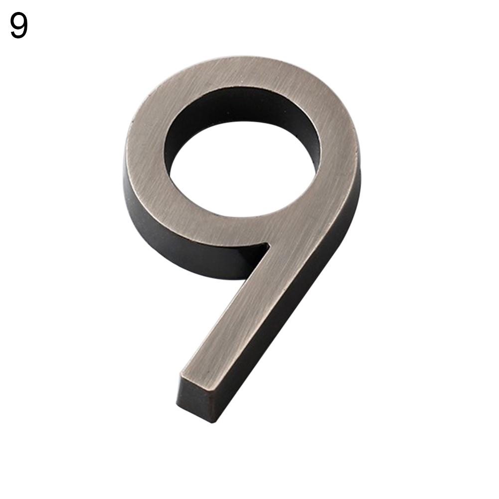5cm Plated House Door Plaque Address Number Digit Figure Plate Sign Hotel Decor MIT