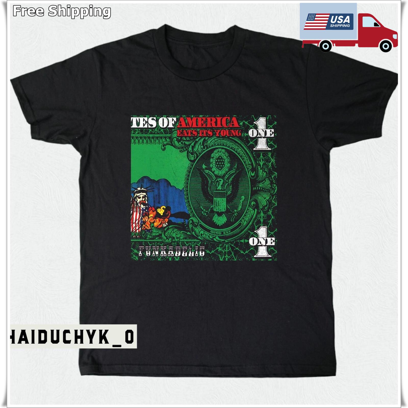 Funkadelic, America Eats Its Young Unisex Black T-shirt S-5XL XXXXL