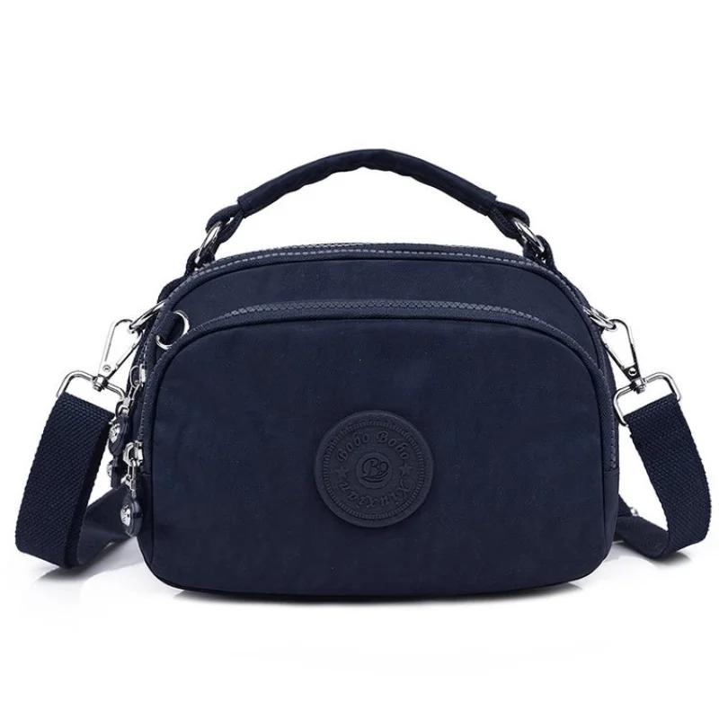 Casual All-Match Crossbody Bag for Women Fashion Nylon Small Shoulder Bag Portable Mobile Phone Purse