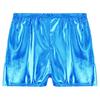 Damen Mädchen Tanzshorts Club Wear Metallic Shorts Rave Booty Shorts Glänzende Unterteile für Tanzfestivals Kostüme