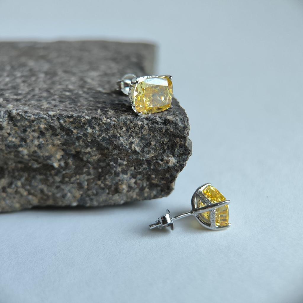 Серебряные серьги с фианитами (2186540)