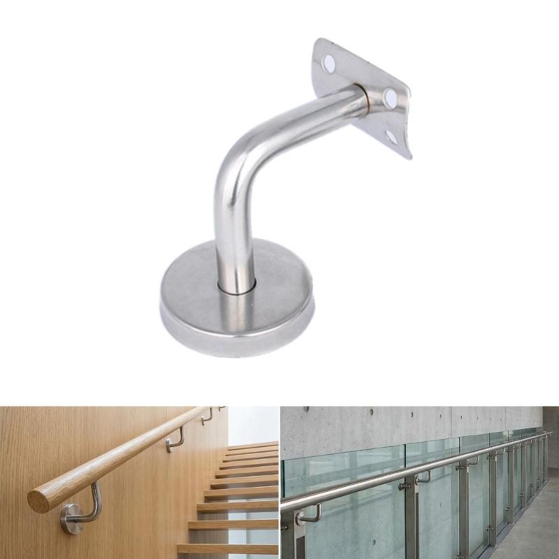 6Pcs Stainless Steel L Shaped Stair Handrail Brackets Wall Support Handrail Bracket for Modern Home And Commercial Use