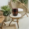 Holzfass Hocker Retro Vintage Weinfass Stuhl Massivholz Bequeme Sitzgelegenheit Hausbar Küche Esszimmer Möbel