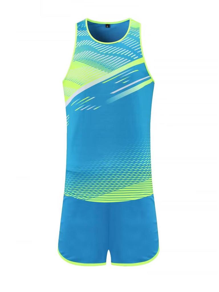 Unisex Quick-Dry Sweat-Wicking Track and Field Training Uniform Set