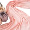 Solid Color Long Scarf Lightweight Thin Shawl Soft Polyester Neck Scarf for All Seasons Muslim Headscarf