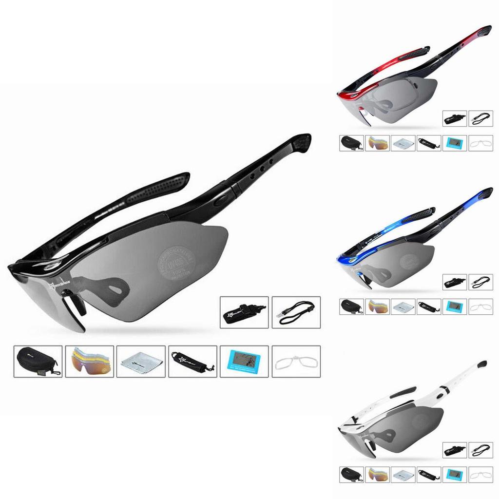 Premium Quality Outdoor Polarized Cycling Eyewear Featuring Five Versatile Lenses