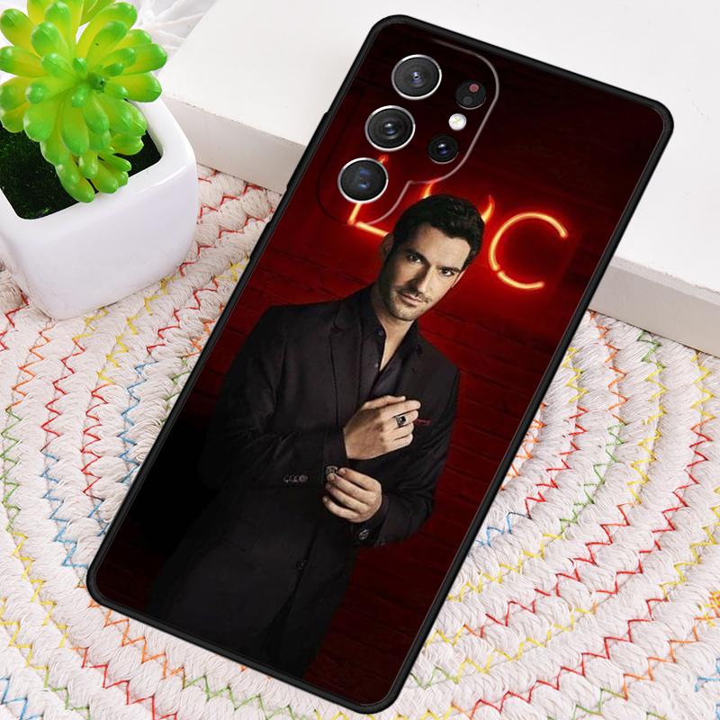Lucifer Morningstar Silicone Phone Case For Samsung Galaxy note 10 pro S26 S25 S24 S23 S22 S21 Plus S25Ultra Capa Cover