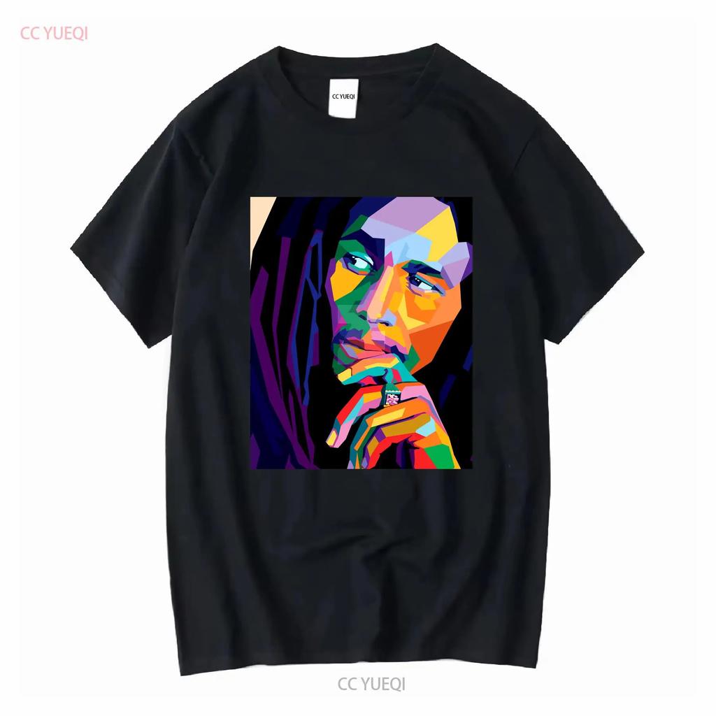 Bob Marley Art T Shirt Music One Love Shirts Movie Reggae Jamaica Long Or Short Sleeves Vintage Washed Comfortable Unisex