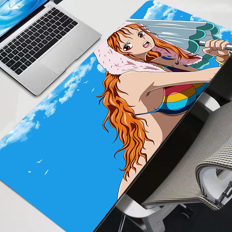 Mouse Pad Anime One Piece Anime Durable Gamer Large XXL Tablet Varmilo Keyboard Carpet Kawaii Gaming Accessories Mousepad
