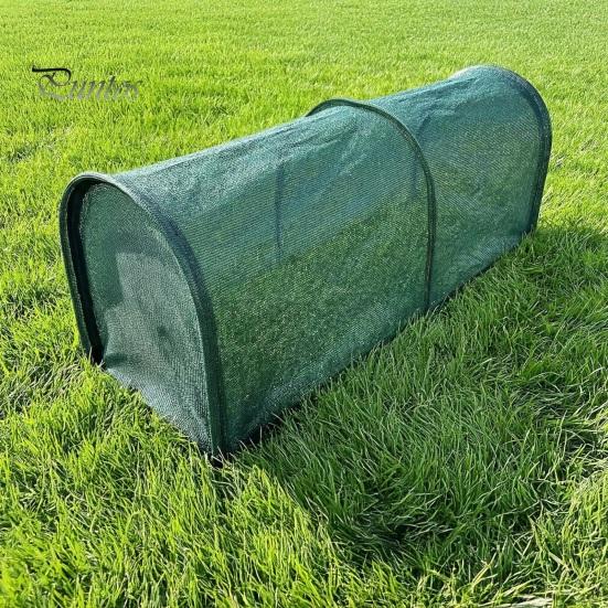 Safe Poultry Enclosure for Outdoors Foldable Chicken Tunnel, Portable Run, Instant Setup, Predator Netting Proof Run Outdoor Yard Protection
