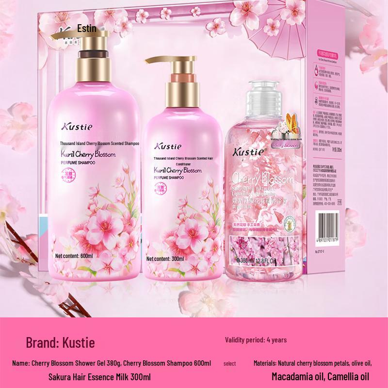 Coasting Cherry Blossom Scented Hair & Body Care Set