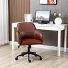 Office Chair, Height-Adjustable, Swivel Function, 58.5 cm x 62 cm x 91 cm, Brown