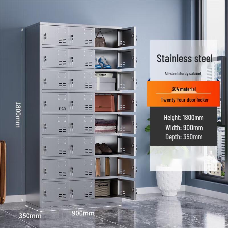 Miling Stainless Steel 24-Door Locker