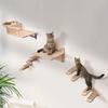 Wall-Mounted Cat Tree Tower Sisal Stairs Scratching Post Cat Climbing Shelves  Indoor Cats Gym Catwalk In Sky Accessories Toy
