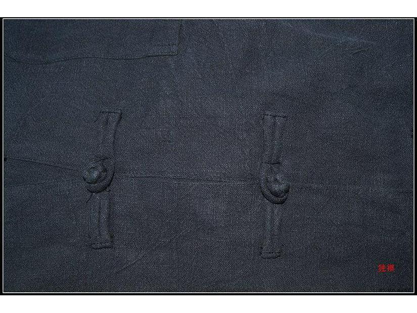 Men's Long-Sleeve Cotton Linen Chinese-Style Tang Suit Jacket - Spring Retro Button Zhongshan Design