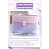 Gradient Color 13 Layer Folder Large Capacity Student Test Paper Storage Bag  Office