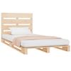 Solid Wood Bed Frame Without Mattress 90x200 Cm Pine Wood