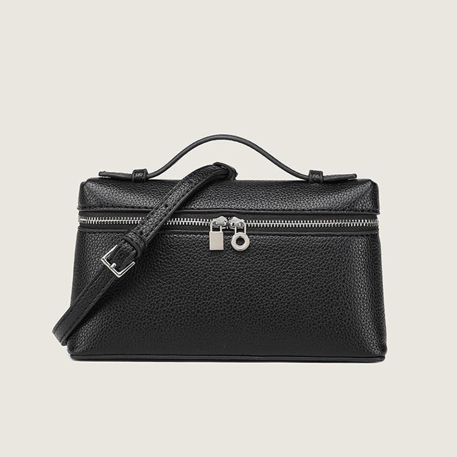 Ielgy Messenger Lunch Box Bag pu Leather Mini Fashion Portable Box Bag