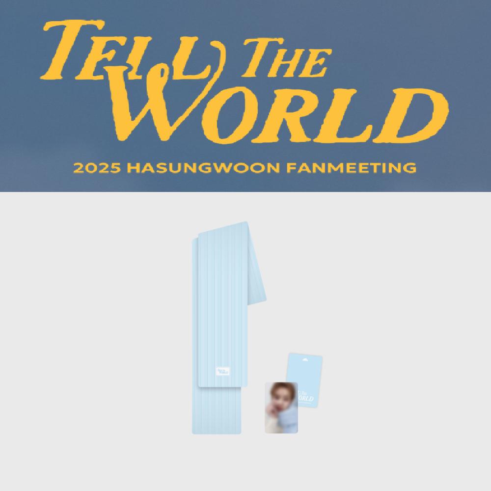 Предзаказ 2025 Фан-встреча HA SUNG WOON Tell The World Шарф