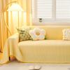 Nordic Style Dustproof Sofa Blanket - Single to Three-Seater, Four Seasons, Full Cover Cushion Towel