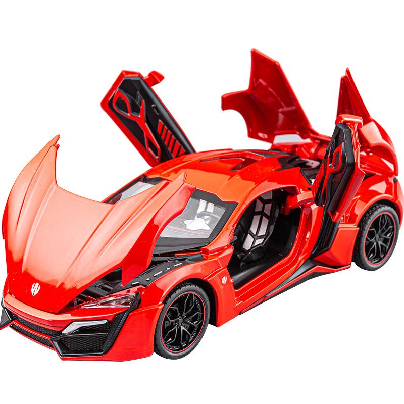 1/24 Lykan Hypersport Supercar Model Diecasts & Toy Vehicles Toy Car Metal Collection Toy Kid Toys for Children Kids Gifts
