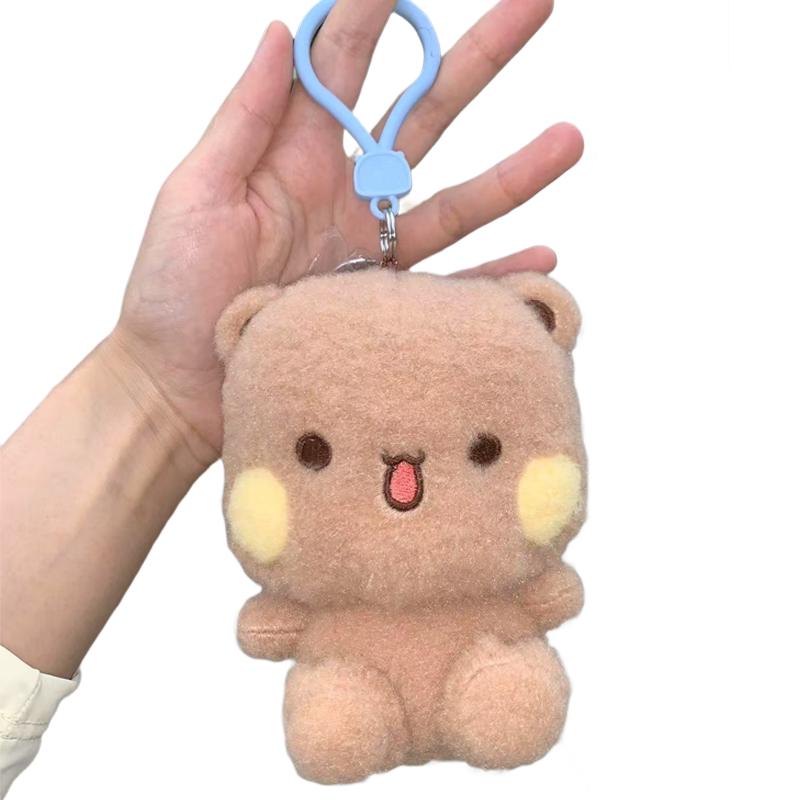 Cute Original Bubu Dudu Plush Keychain Super Soft Cartoon Bag Pendant Cute Kawaii Stuffted Doll Soft Plushie Accessories Couple Gifts